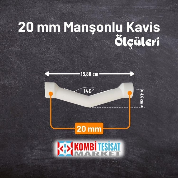 kplmkvs20-20 mm Pprc Manşonlu Kavis
