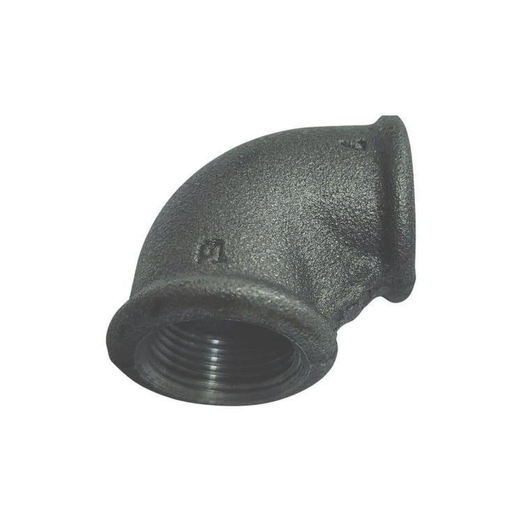 Doğalgaz Fittings Malzemeleri-Trakya Döküm-3/4 Siyah Dirsek DN20-sdr20