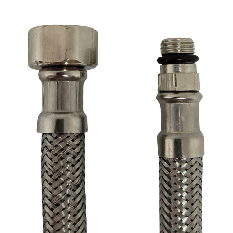 Su Flex Hortumları-Diğer-3/8xM10 Kısa-40 cm Batarya Bağlantı Flex Hortumu-sfk-3810040