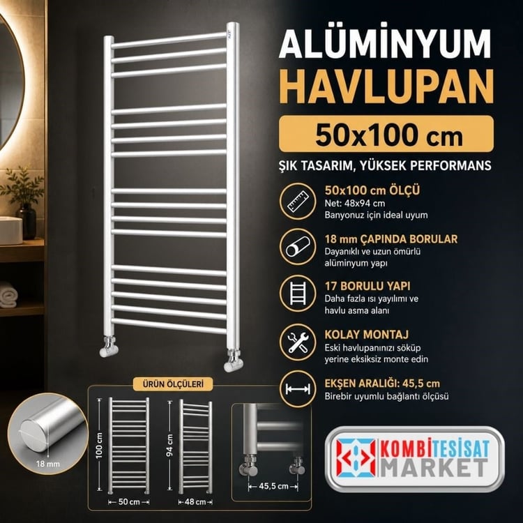 ALBPCAP510-Alüminyum Havlupan 50x100 cm