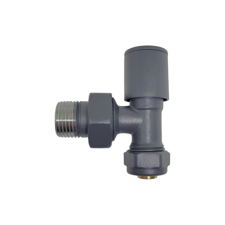 Radyatör Vanaları-Diğer-Antrasit Havlupan Vanası Pex Köşe-1/2x16 mm-hva-10901