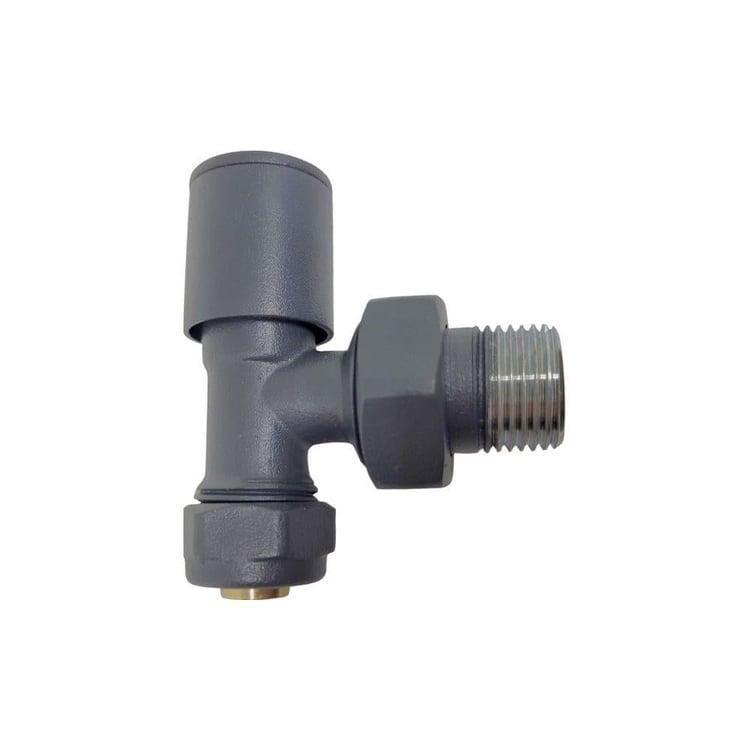 Radyatör Vanaları-Diğer-Antrasit Havlupan Vanası Pex Köşe-1/2x16 mm-hva-10901