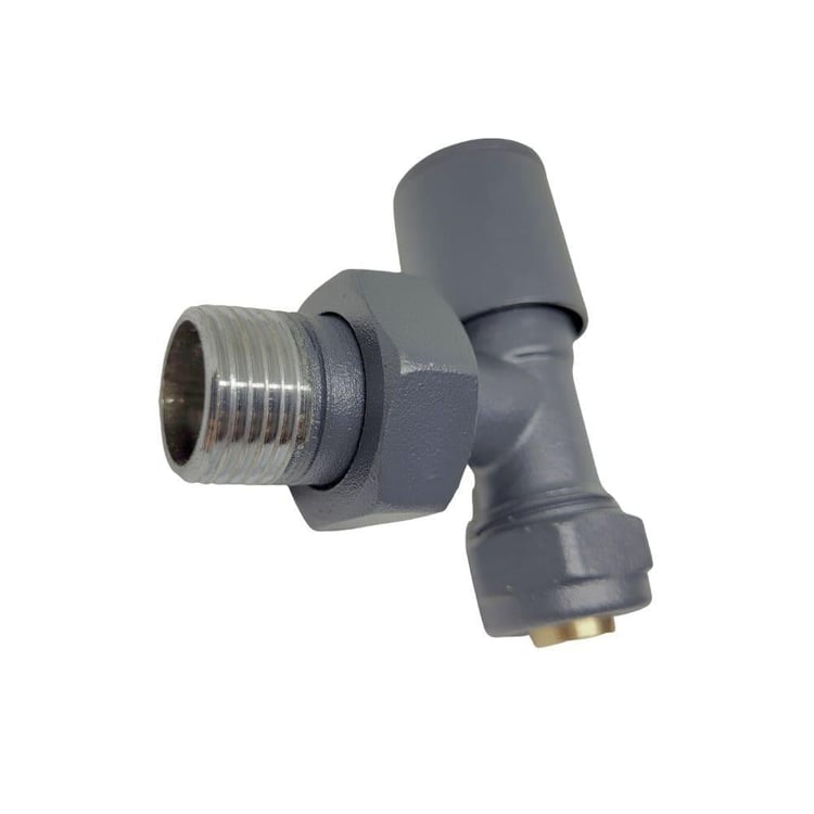 Radyatör Vanaları-Diğer-Antrasit Havlupan Vanası Pex Köşe-1/2x16 mm-hva-10901