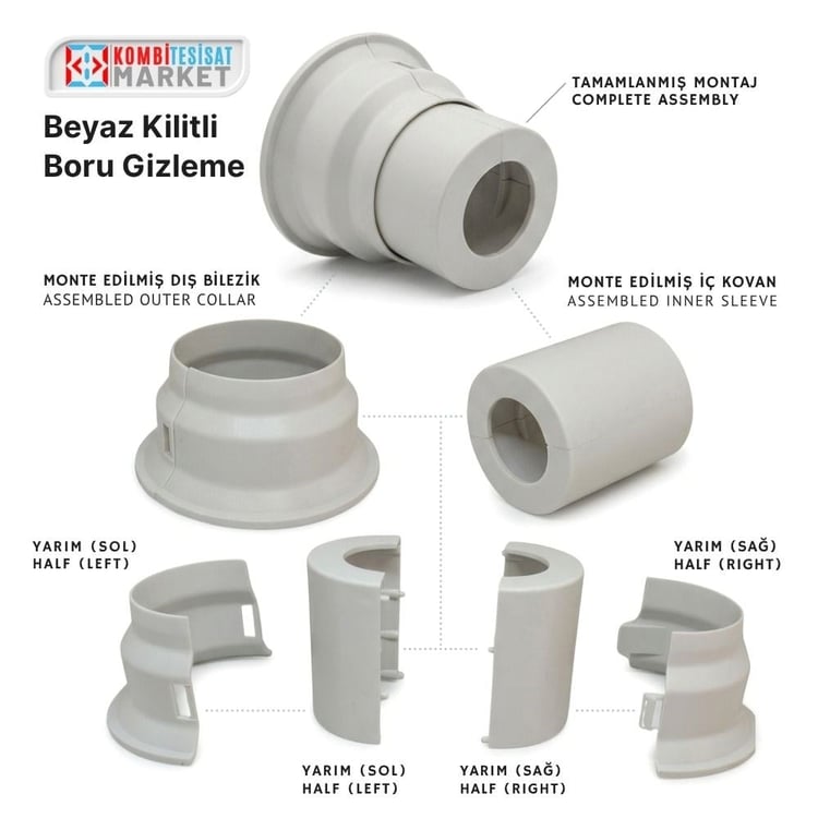 BHY-B04-Beyaz Havlupan Pprc Rekor Gizleme Aparatı-Kilitli