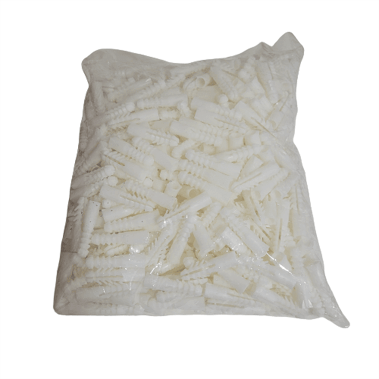 Beyaz Plastik Dübel 10mm - (Paket 500 Adet)-dbl-b10-500