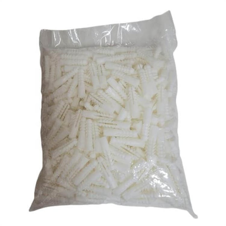Beyaz Plastik Dübel 10mm - (Paket 500 Adet)-dbl-b10-500