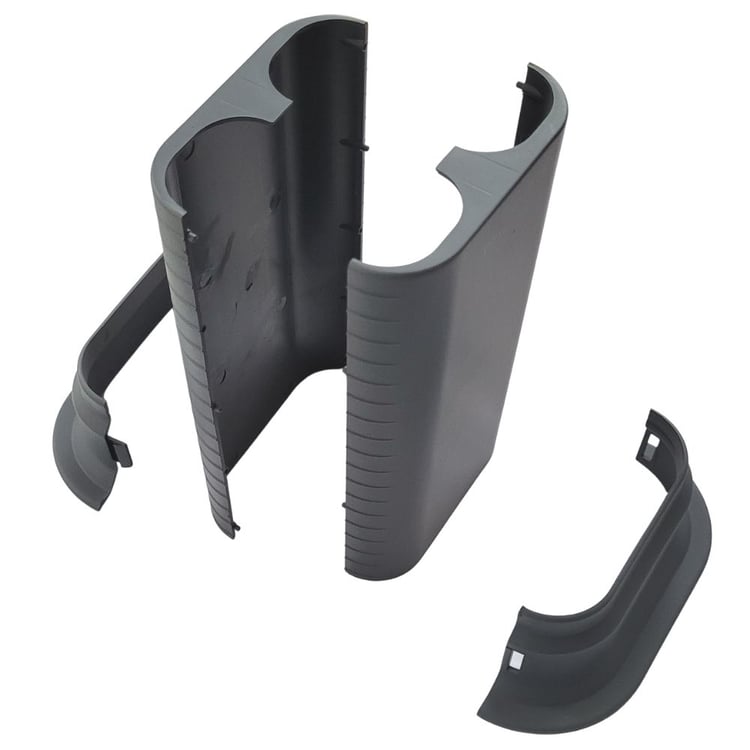 Çiftli Boru Gizleme Aparatı-Uzun Tip Kilitli Oval Antrasit-GOK-A02