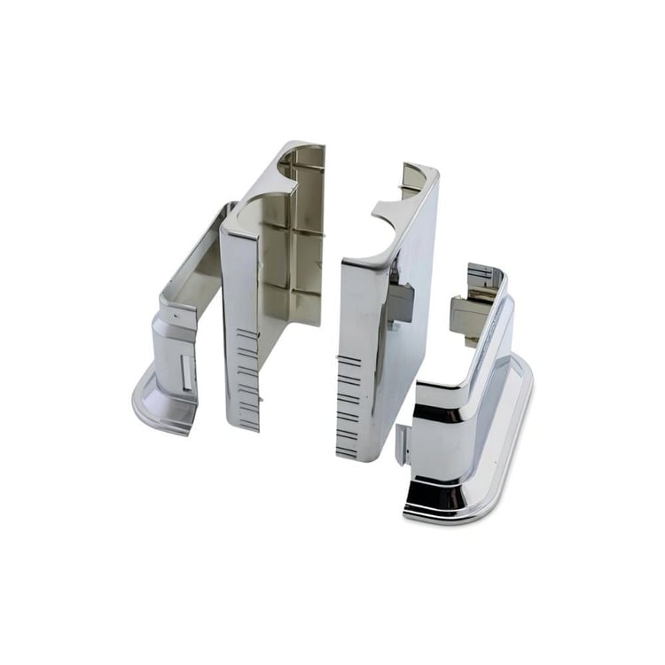 bgiz-ciftli-k01-Dekoratif Ayarlı Çiftli Boru Gizleme Aparatı - Krom