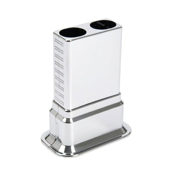 bgiz-ciftli-k01-Dekoratif Ayarlı Çiftli Boru Gizleme Aparatı - Krom