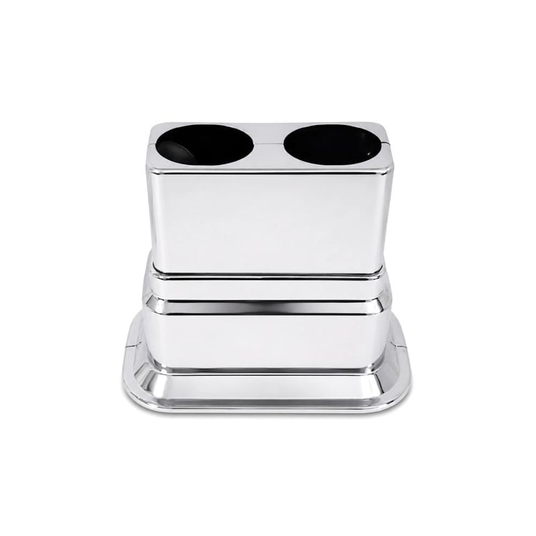 bgiz-ciftli-k01-Dekoratif Ayarlı Çiftli Boru Gizleme Aparatı - Krom