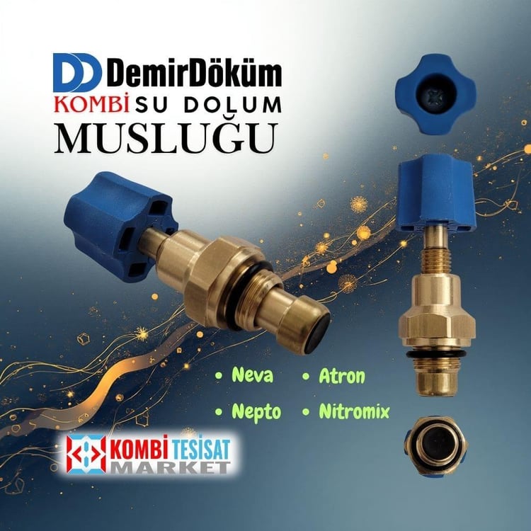 SUD02-Demirdöküm Kombi Neva, Atron, Nepto, Nitromix Su Doldurma Musluğu