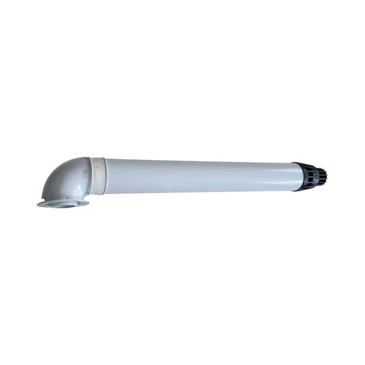 hbacaset-0020297309-Demirdöküm L Tipi Şofben Yatay Baca Seti 60x100