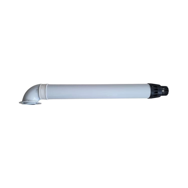 hbacaset-0020297309-Demirdöküm L Tipi Şofben Yatay Baca Seti 60x100