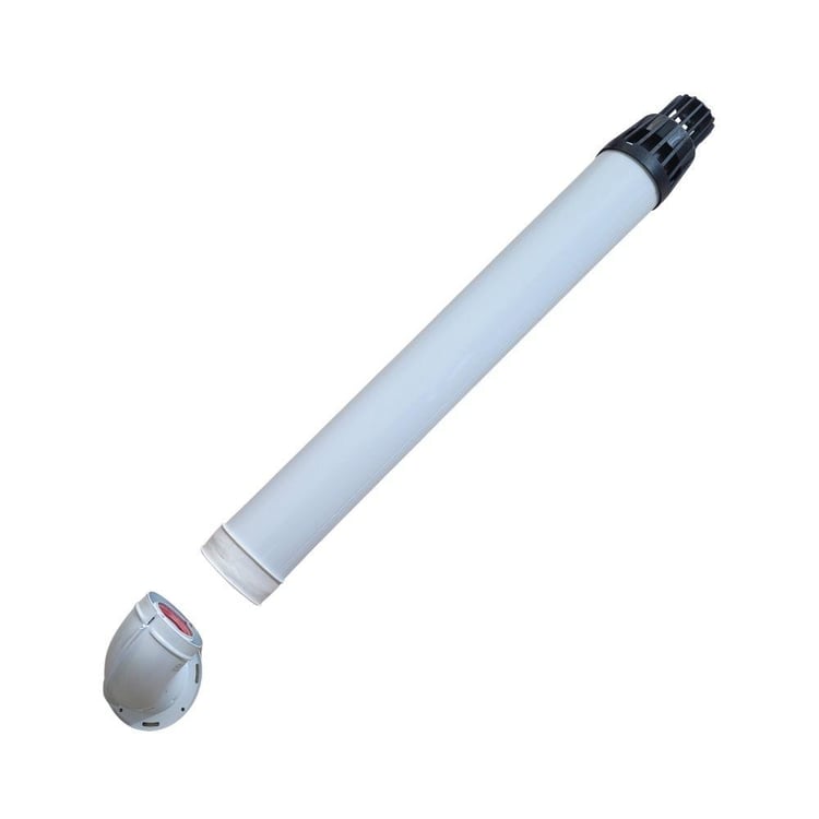hbacaset-0020297309-Demirdöküm L Tipi Şofben Yatay Baca Seti 60x100