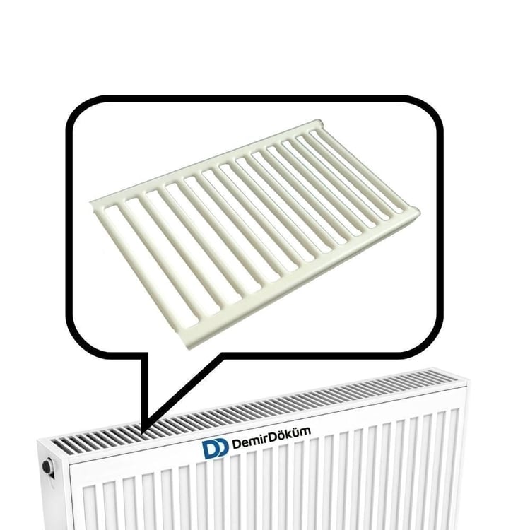 7231100401-Demirdöküm Panel Plus Tip 22 Radyatör Üst Kapak Izgarası 40 cm