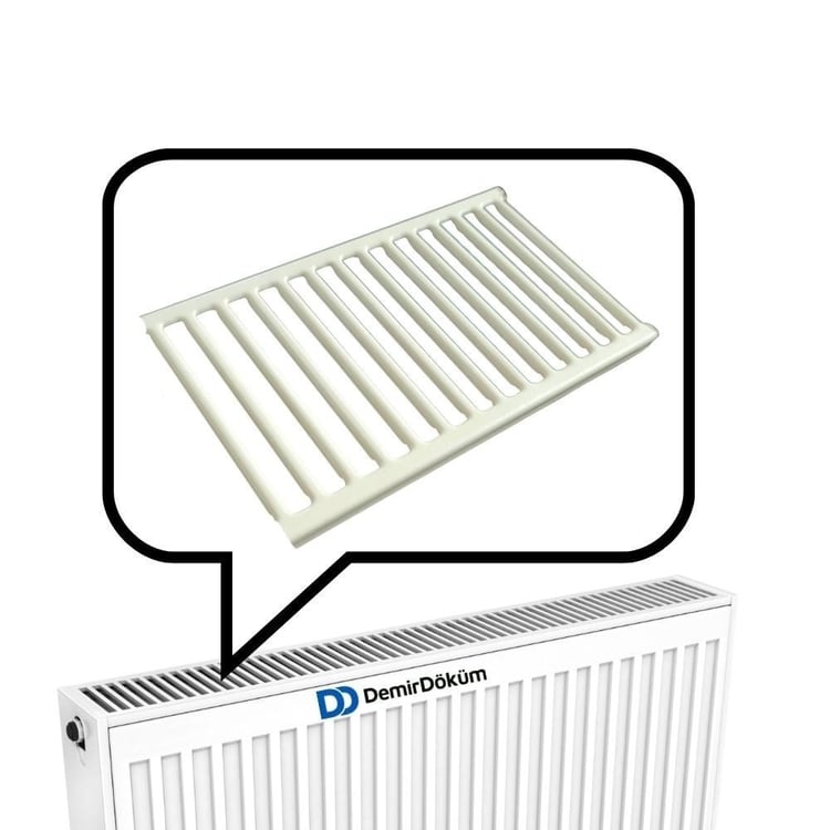 7231100401-Demirdöküm Panel Plus Tip 22 Radyatör Üst Kapak Izgarası 40 cm