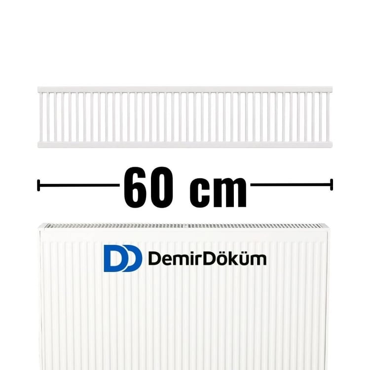 7231100601-Demirdöküm Panel Plus Tip 22 Radyatör Üst Kapak Izgarası 60 cm