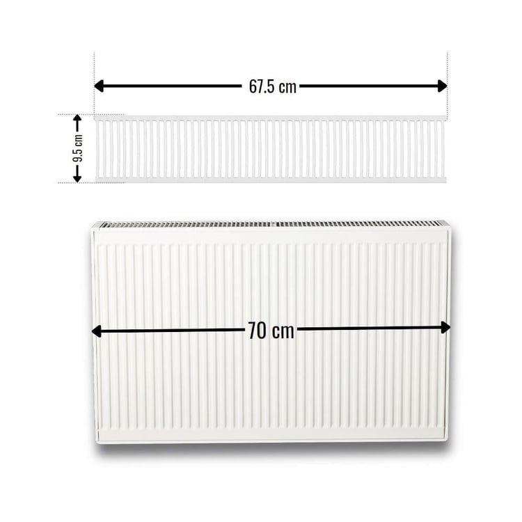 Radyatör Kapak ve Izgara-Demirdöküm-Demirdöküm Panel Plus Üst Kapak Izgara Tip 22-7231100601