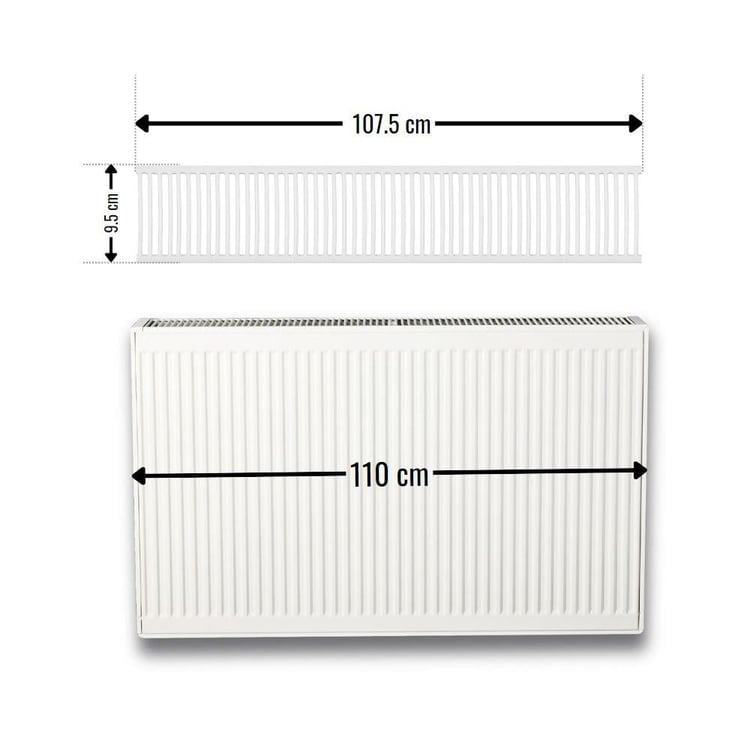 Radyatör Kapak ve Izgara-Demirdöküm-Demirdöküm Panel Plus Üst Kapak Izgara Tip 22-7231100601
