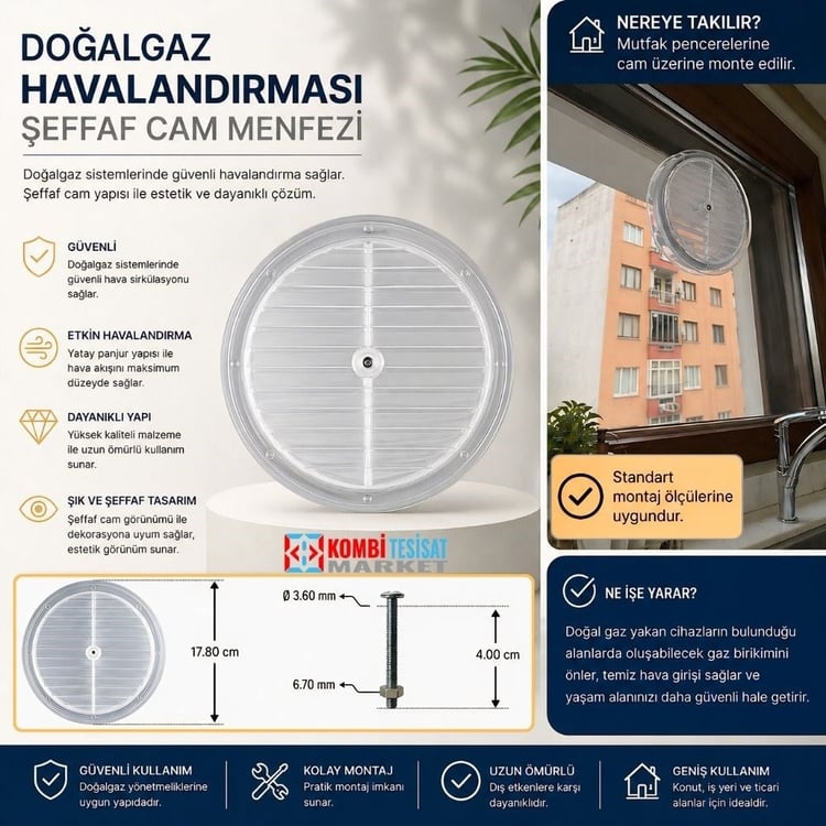 menfez02-Doğalgaz Havalandırma Cam Menfezi