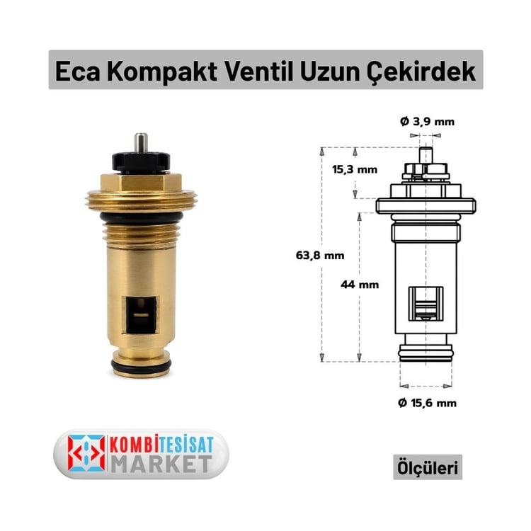 602120312-Eca Kompakt Ventil Uzun Çekirdek 44 mm