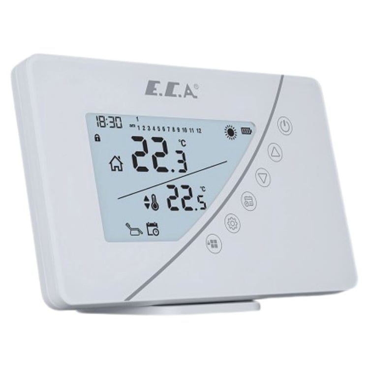 Eca Poly Touch 400 W Kablosuz Programlanabilir Dijital Oda Termostatı-7006903005
