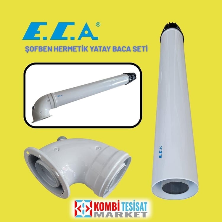 hbacaset-7006908351-Eca Şofben Yatay Baca Seti 60x100