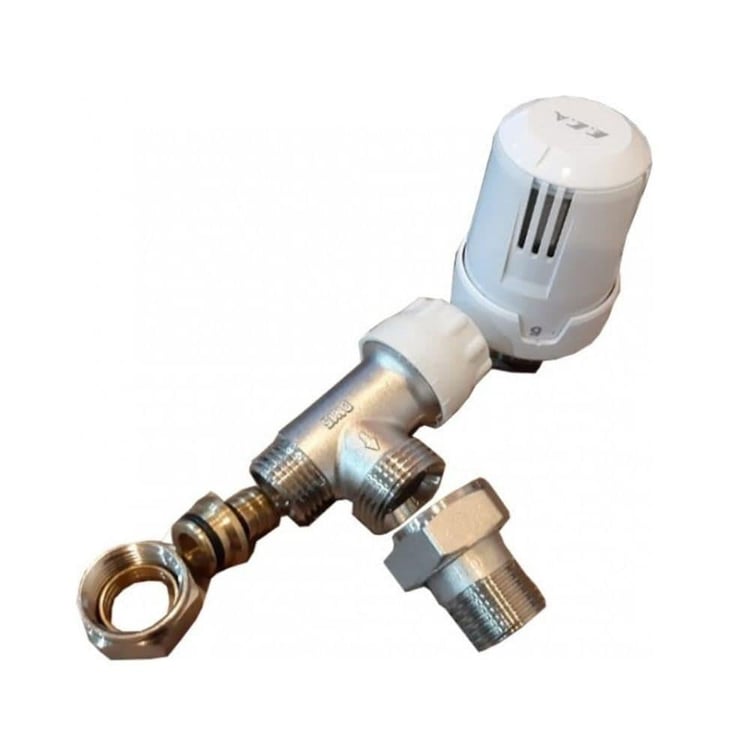 Radyatör Vanaları-Eca-Eca Termostatik Köşe Radyatör Vanası TRV4 Pex-ecatrv4pex