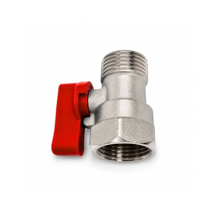 mkv-k-Ekonomik Mini Küresel Vana 1/2'' Kırmızı