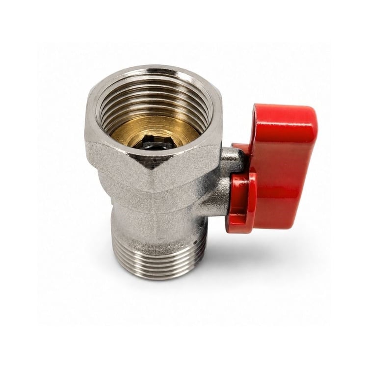mkv-k-Ekonomik Mini Küresel Vana 1/2'' Kırmızı