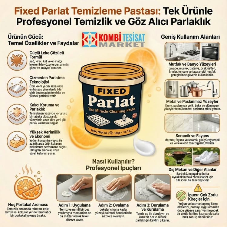 sgs-F2500-Fixed Parlat Temizleme Pastası (500 GR)