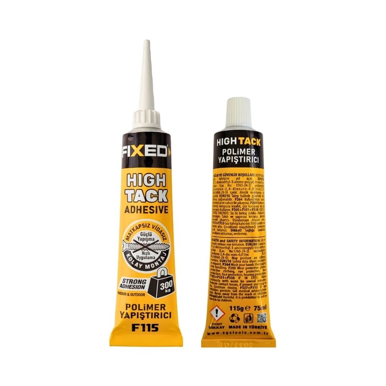 sgs-F115-Fixed Tüp MS Polimer Korniş Yapıştırıcı High-Tack 115 Gr