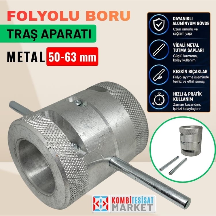 vira-tras13-Folyo Tıraş Aparatı Metal 50-63 mm