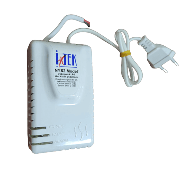 Gaz Alarm Cihazı - İtek Marka -  Doğalgaz / Lpg-GAZALARM01