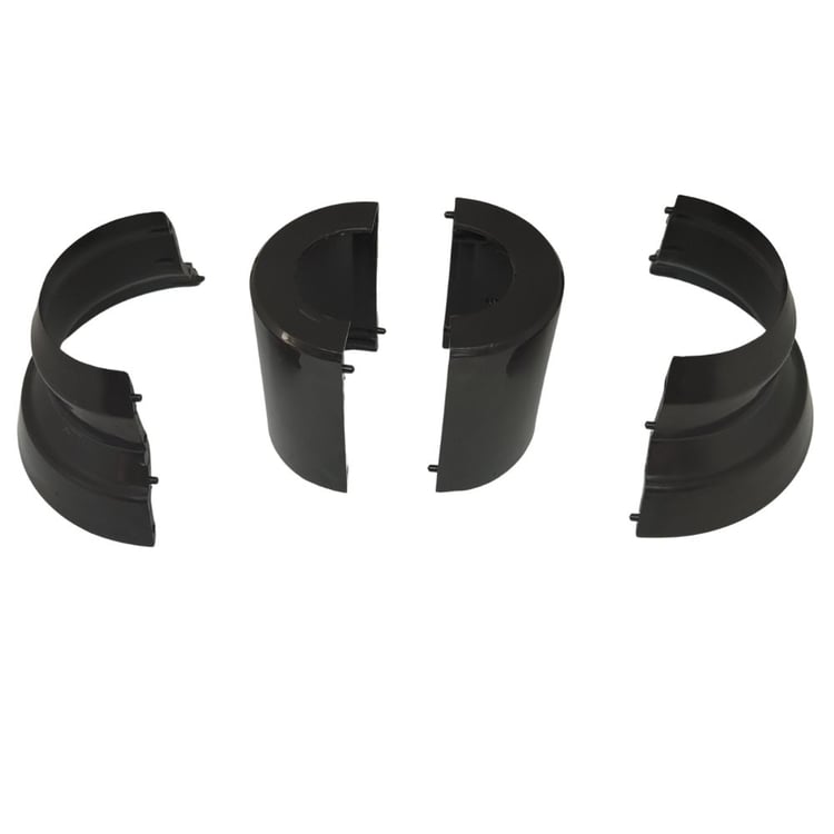 Havlupan Pprc Boru Gizleme Aparatı-Ayarlı 8 cm-Siyah-BHY-S03