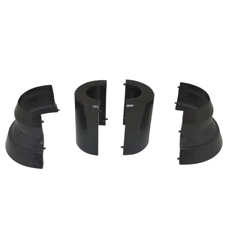 Havlupan Pprc Boru Gizleme Aparatı-Ayarlı 8 cm-Siyah-BHY-S03