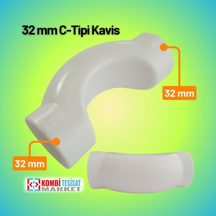 kplckvs32-Kalde C Kavis 32 mm Kavisli Boru