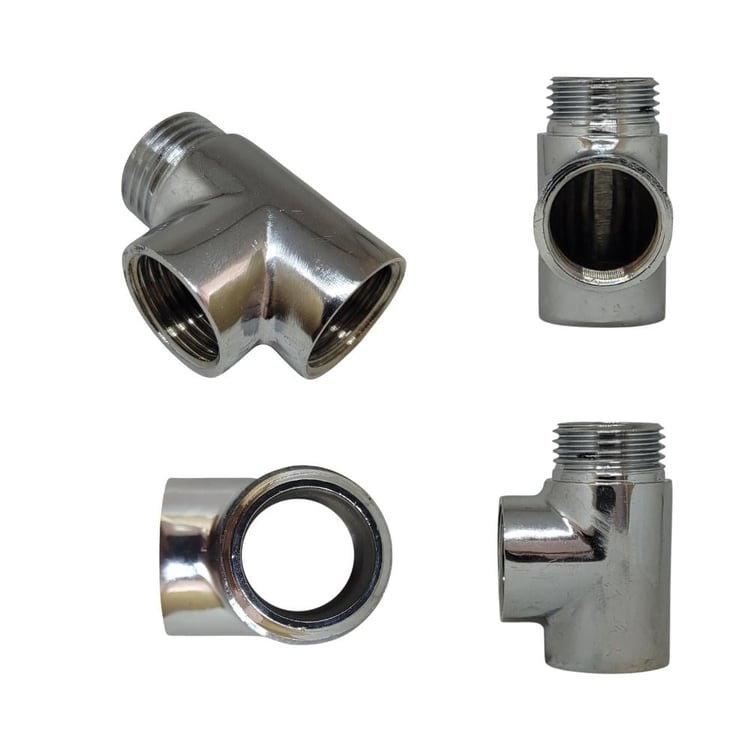 kalde-krom-t-01-Kalde Delikli Uzatma 1/2'' Krom Te