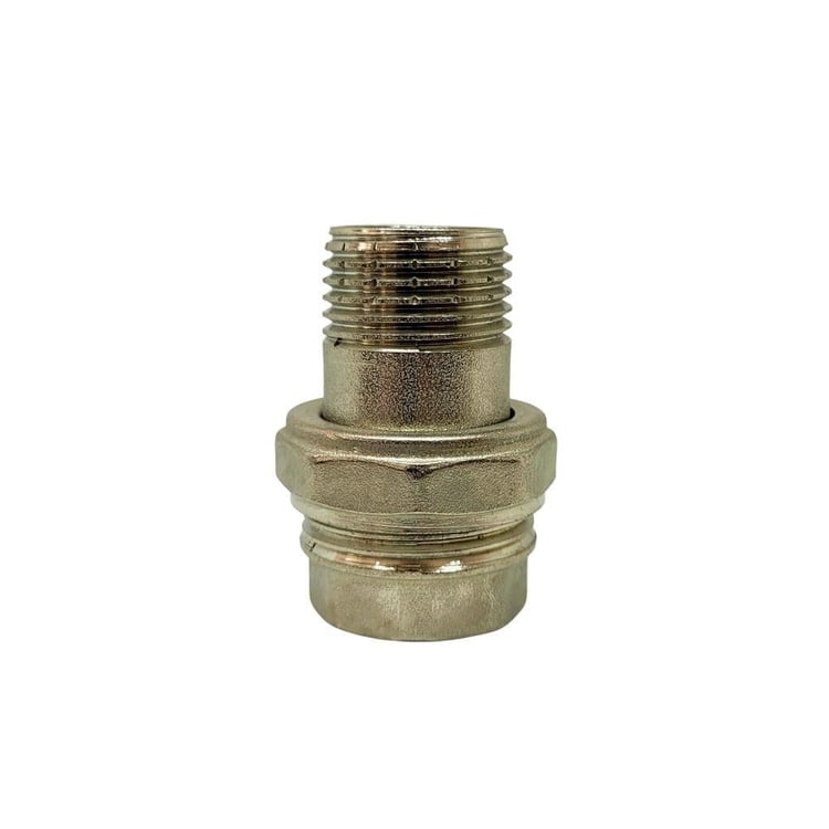 Metal Fittings-Kalde-Kalde Düz Krom Rakor 1/2”-ksarr15