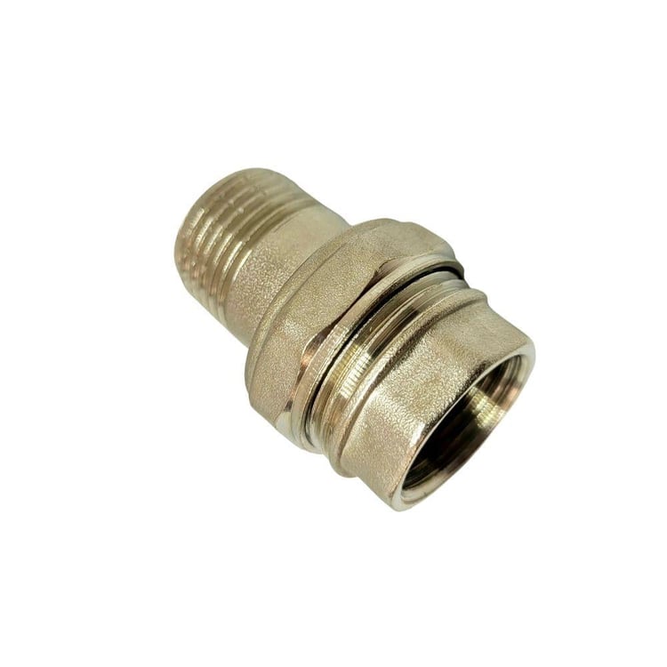 Metal Fittings-Kalde-Kalde Düz Krom Rakor 1/2”-ksarr15