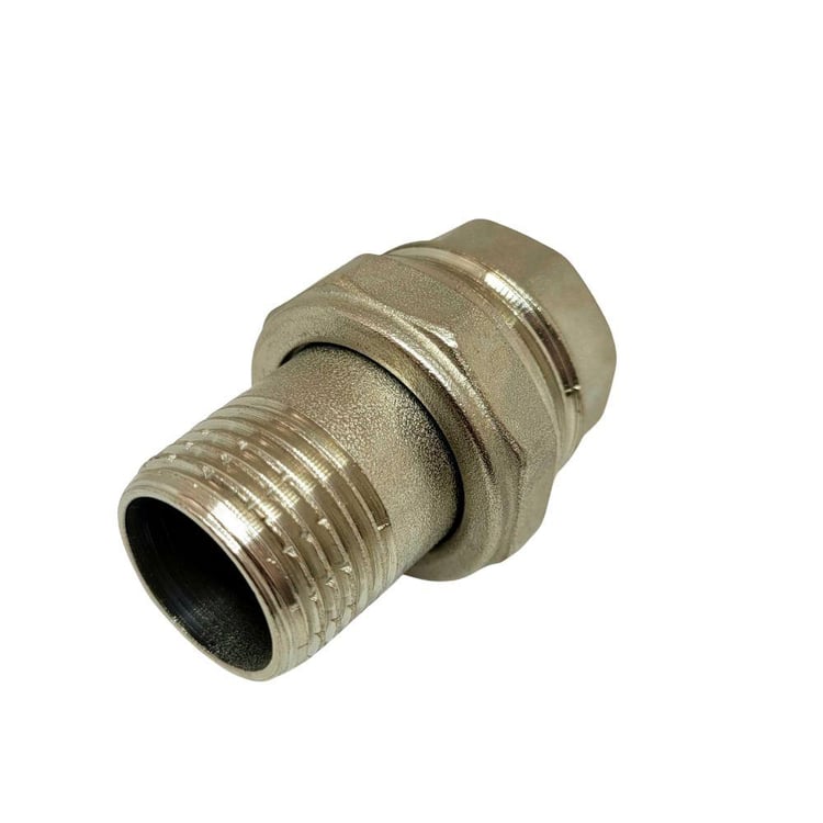 Metal Fittings-Kalde-Kalde Düz Krom Rakor 1/2”-ksarr15