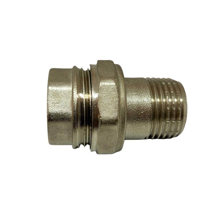 Metal Fittings-Kalde-Kalde Düz Krom Rakor 1/2”-ksarr15