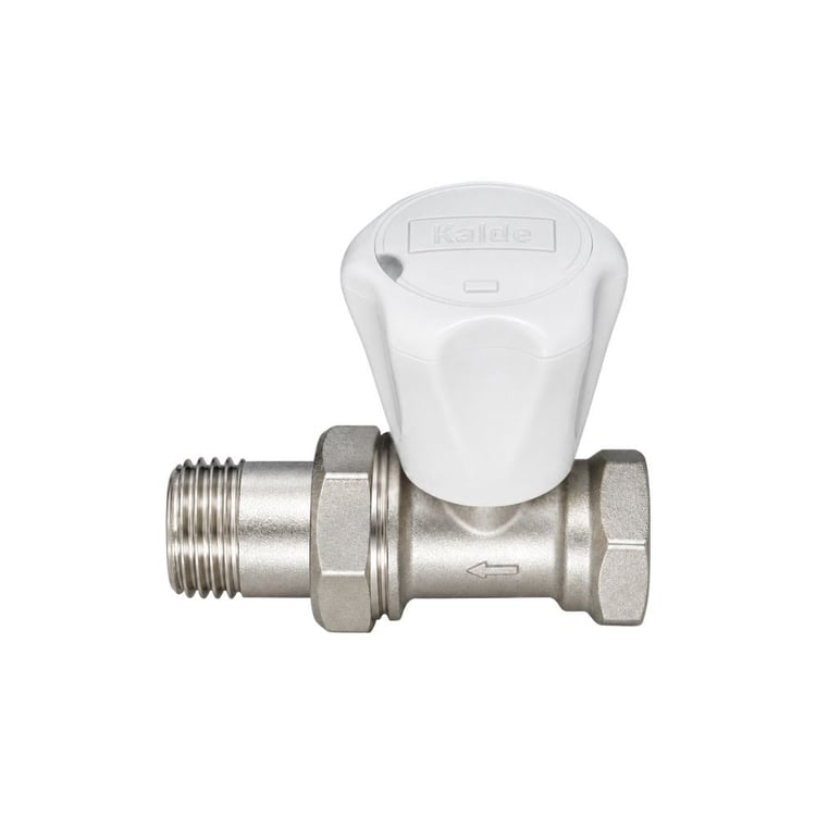 kalderv07-Kalde Düz Radyatör Vanası - 1/2'' - Ağır Tip
