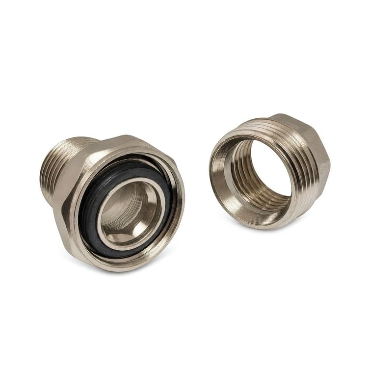 ksarr15-Kalde Düz Rakor Pirinç 1/2”