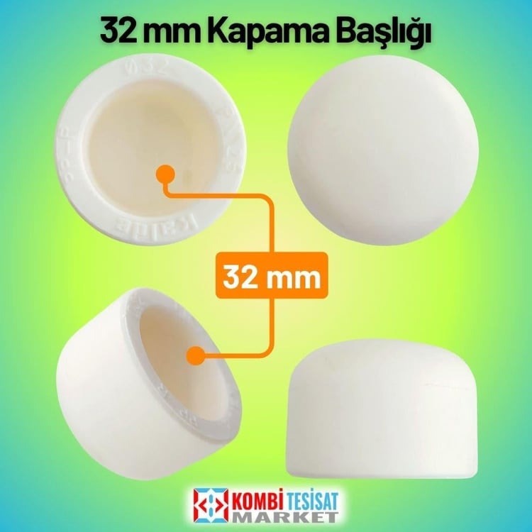 kplkpm32-Kalde Pprc Kapama Başlığı 32 mm