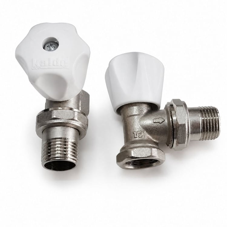 Kalderv05-Kalde Radyatör Vanası - Köşe - 1/2'' - Hafif Tip - Eco