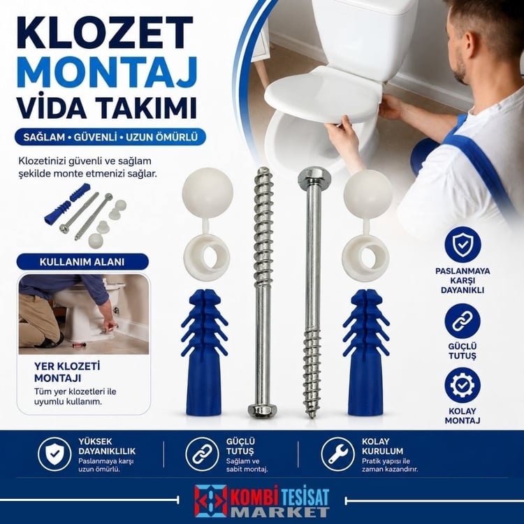 kmt239-Klozet Montaj Vida Takımı