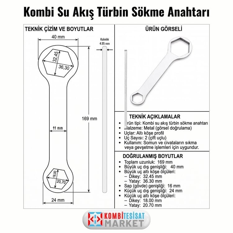 kmbanahtar-D70-Kombi Su Akış Türbin Sökme Anahtarı