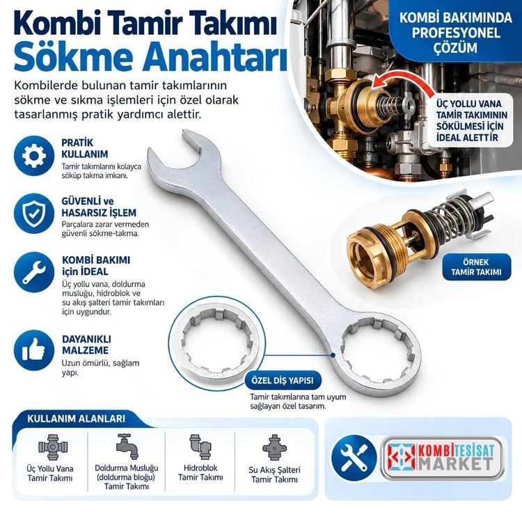 kmbanahtar-D64-Kombi Tamir Takımı Sökme Anahtarı