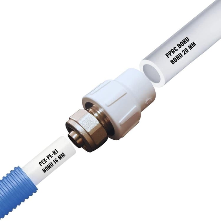 Pprc Ek Parçalar-Diğer-Kuyruklu Nipel Pex Bağlantı I Pex-pprc dönüşüm rekoru 20 x 16 mm-pex-pprc01